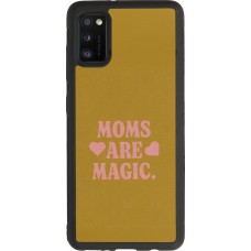 Coque Samsung Galaxy A41 - Silicone rigide noir Mom 2026 Are Magic