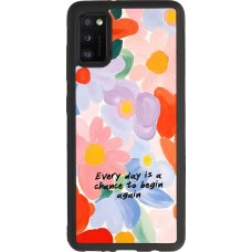 Samsung Galaxy A41 Case Hülle - Silikon schwarz Every day is a chance Spring 2026