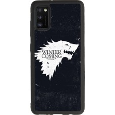 Coque Samsung Galaxy A41 - Silicone rigide noir Winter is coming Stark