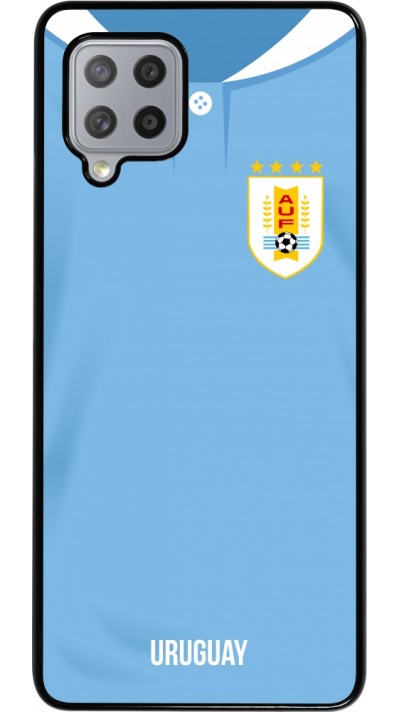 Samsung Galaxy A42 5G Case Hülle - Uruguay 2022 personalisierbares Fussballtrikot