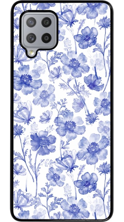 Samsung Galaxy A42 5G Case Hülle - Spring 23 watercolor blue flowers