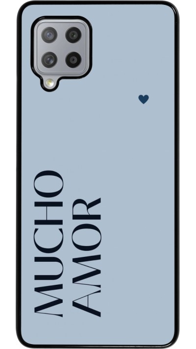 Samsung Galaxy A42 5G Case Hülle - Valentine 2024 mucho amor azul