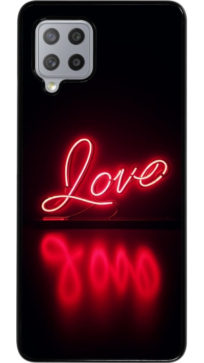Samsung Galaxy A42 5G Case Hülle - Valentine 2025 Neon Liebe