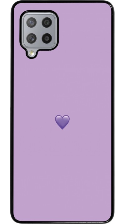 Samsung Galaxy A42 5G Case Hülle - Valentine 2023 purpule single heart
