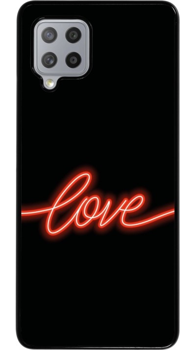 Samsung Galaxy A42 5G Case Hülle - Valentine 2023 neon love