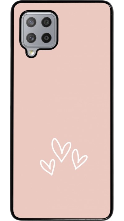 Samsung Galaxy A42 5G Case Hülle - Valentine 2023 three minimalist hearts