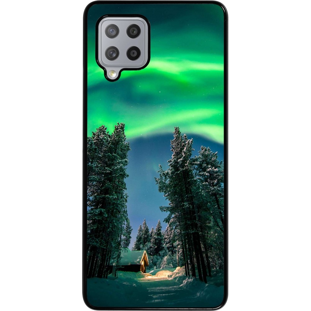Samsung Galaxy A42 5G Case Hülle - Winter 22 Northern Lights