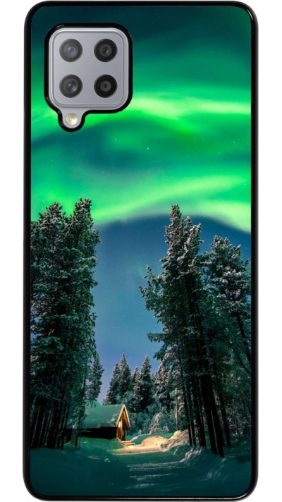 Samsung Galaxy A42 5G Case Hülle - Winter 22 Northern Lights