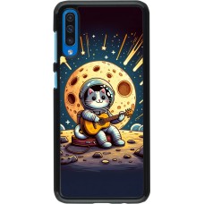 Samsung Galaxy A50 Case Hülle - AstroKatze RockMond