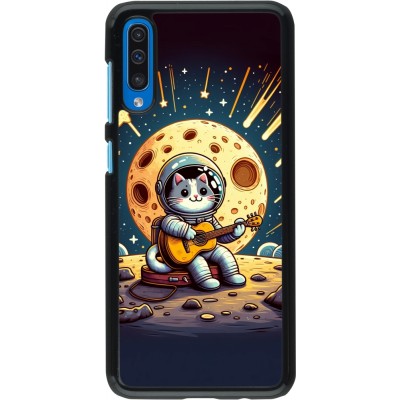 Samsung Galaxy A50 Case Hülle - AstroKatze RockMond