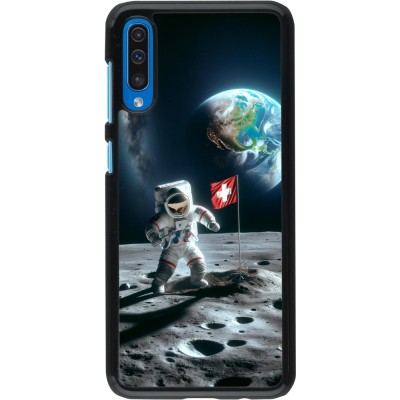 Samsung Galaxy A50 Case Hülle - Astro Schweiz auf dem Mond