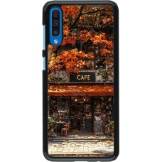 Samsung Galaxy A50 Case Hülle - Autumn 25 Coffee shop