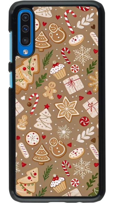 Coque Samsung Galaxy A50 - Christmas 25 Pattern Ginger Cookie