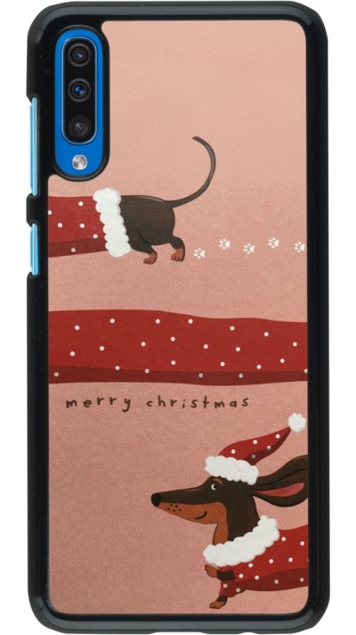 Coque Samsung Galaxy A50 - Christmas 25 Teckel Merry Xmas