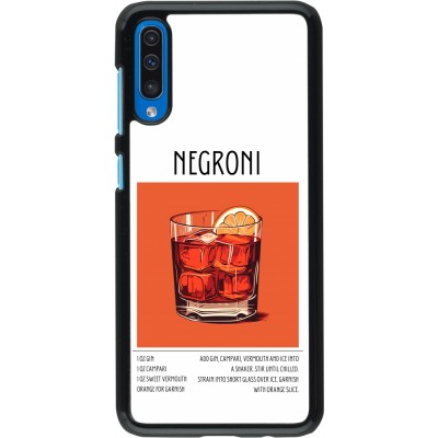 Samsung Galaxy A50 Case Hülle - Cocktail Rezept Negroni