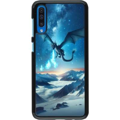 Samsung Galaxy A50 Case Hülle - Drache nächtliche Berg
