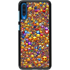 Samsung Galaxy A50 Case Hülle - Emoji gemischt