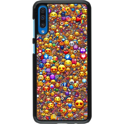 Samsung Galaxy A50 Case Hülle - Emoji gemischt