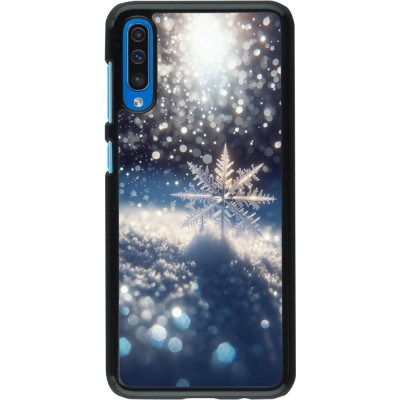 Samsung Galaxy A50 Case Hülle - Schneeflocke Solar Glanz