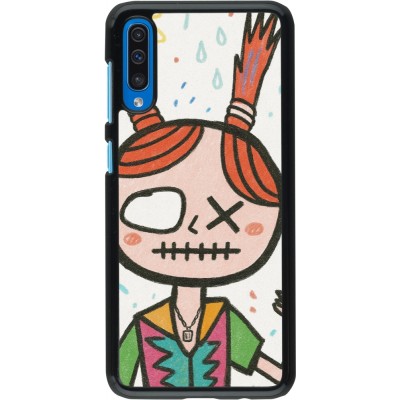 Samsung Galaxy A50 Case Hülle - Little Girl Sketch