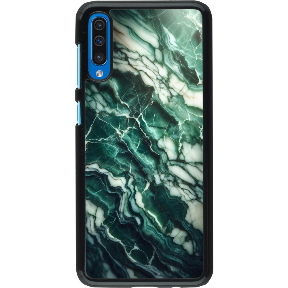 Samsung Galaxy A50 Case Hülle - Majestätischer grüner Marmor