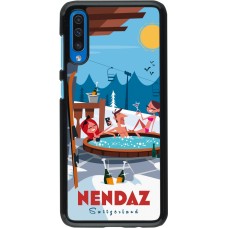 Samsung Galaxy A50 Case Hülle - Nendaz Mountain Jacuzzi