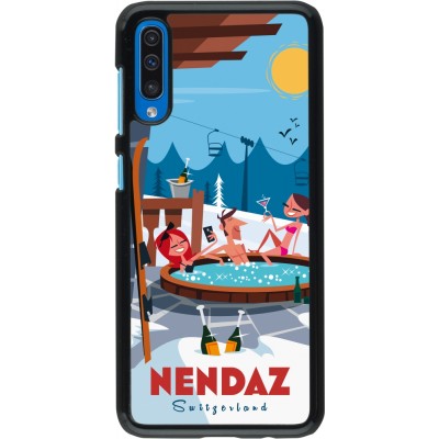Samsung Galaxy A50 Case Hülle - Nendaz Mountain Jacuzzi