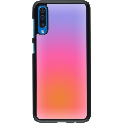Samsung Galaxy A50 Case Hülle - Orange Pink Blue Gradient