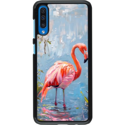 Samsung Galaxy A50 Case Hülle - Paint Flamingo