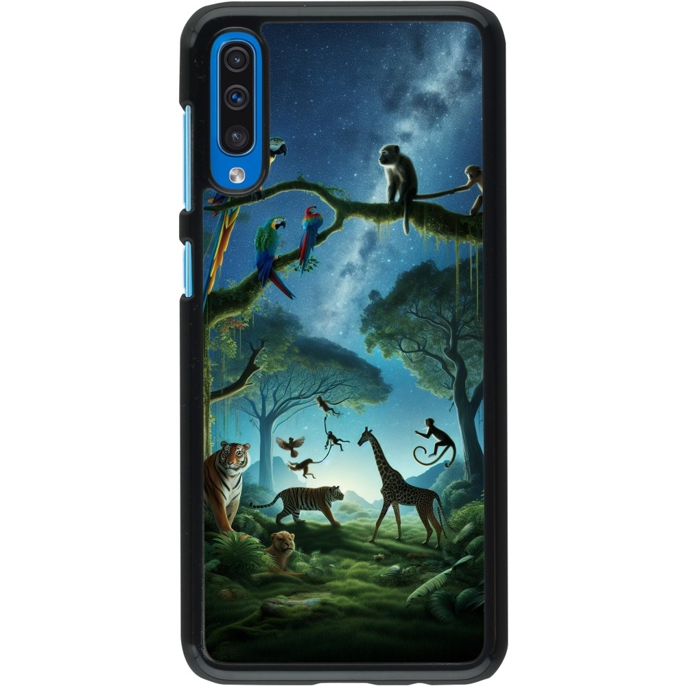 Samsung Galaxy A50 Case Hülle - Paradies der exotischen Tiere