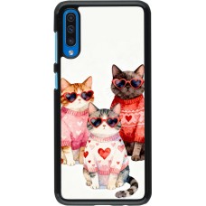 Samsung Galaxy A50 Case Hülle - Saint Valentines Day 26 Cat Love