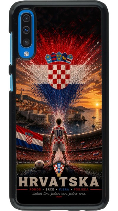 Coque Samsung Galaxy A50 - Football Croatie splash 2026