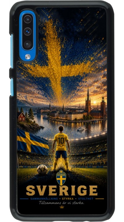 Coque Samsung Galaxy A50 - Football Suède splash 2026