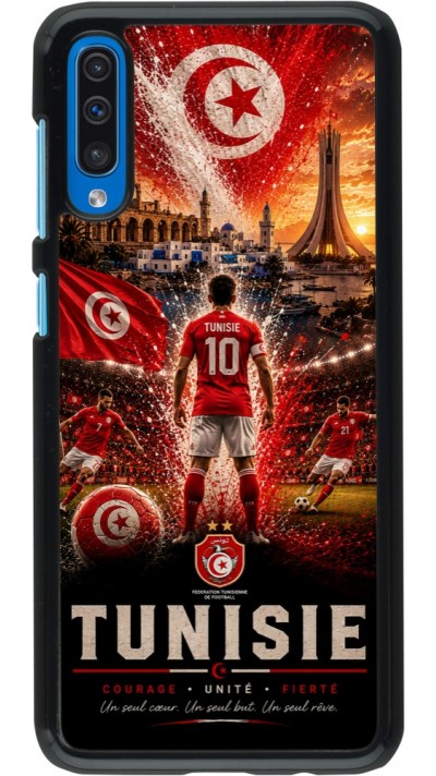 Coque Samsung Galaxy A50 - Football Tunisie splash 2026