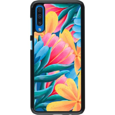 Samsung Galaxy A50 Case Hülle - Spring 23 colorful flowers