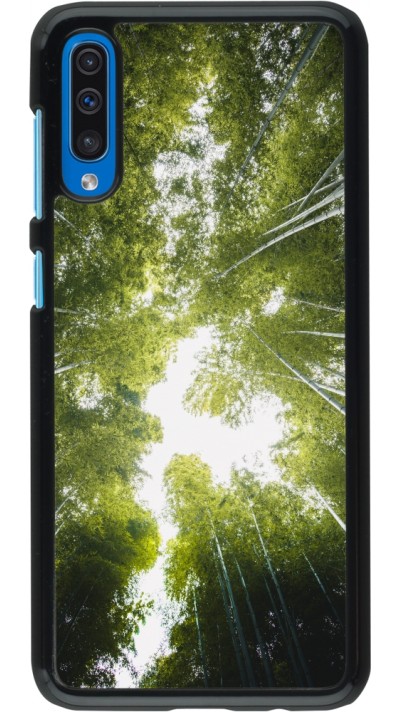 Samsung Galaxy A50 Case Hülle - Spring 23 forest blue sky