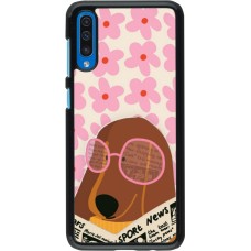 Samsung Galaxy A50 Case Hülle - Dog with newspaper Spring 2026
