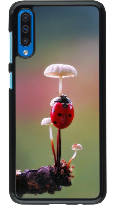 Samsung Galaxy A50 Case Hülle - Ladybird on a mushroom Spring 2026
