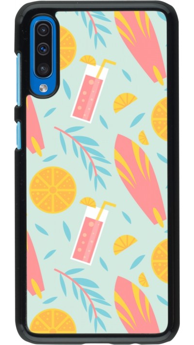 Samsung Galaxy A50 Case Hülle - Summer 2025 Pattern citron