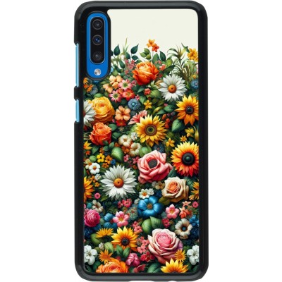 Samsung Galaxy A50 Case Hülle - Sommer Blumenmuster