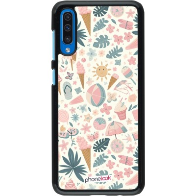 Samsung Galaxy A50 Case Hülle - Sommer Pink Muster