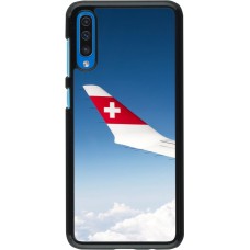 Samsung Galaxy A50 Case Hülle -  Schweizer Nationalfeiertag Sky Swiss Flag