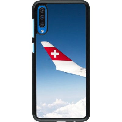 Samsung Galaxy A50 Case Hülle -  Schweizer Nationalfeiertag Sky Swiss Flag