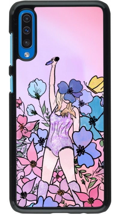 Samsung Galaxy A50 Case Hülle - Taylor Swift Sketch - Pink