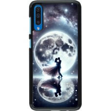 Samsung Galaxy A50 Case Hülle - Valentin 2024 Liebe unter dem Mond