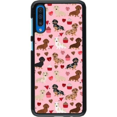 Samsung Galaxy A50 Case Hülle - Valentine 2024 puppy love