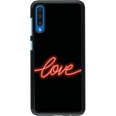 Samsung Galaxy A50 Case Hülle - Valentine 2023 neon love