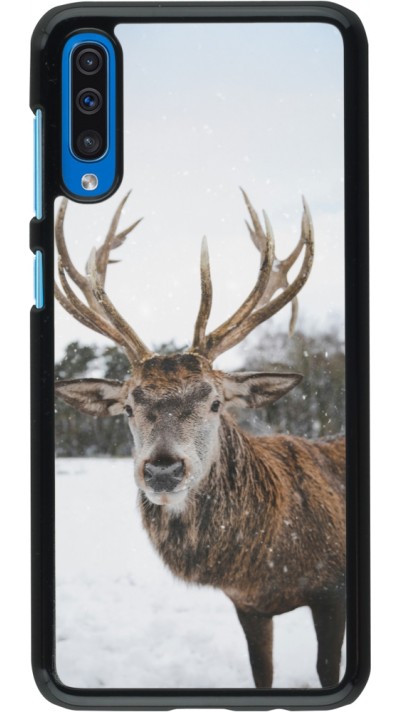 Samsung Galaxy A50 Case Hülle - Winter 25 Winter reindeer