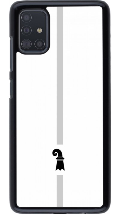 Samsung Galaxy A51 Case Hülle - Kanton BS weiss