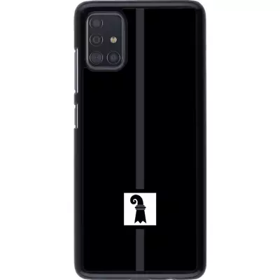 Samsung Galaxy A51 Case Hülle - Kanton BS schwarz